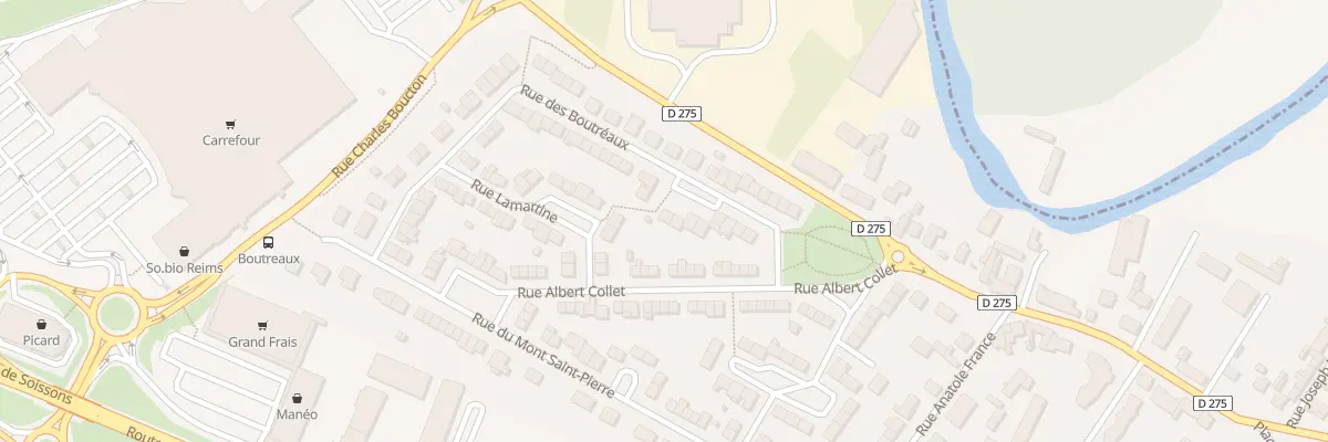 Plan du 15 Rue des Boutreaux à Tinqueux