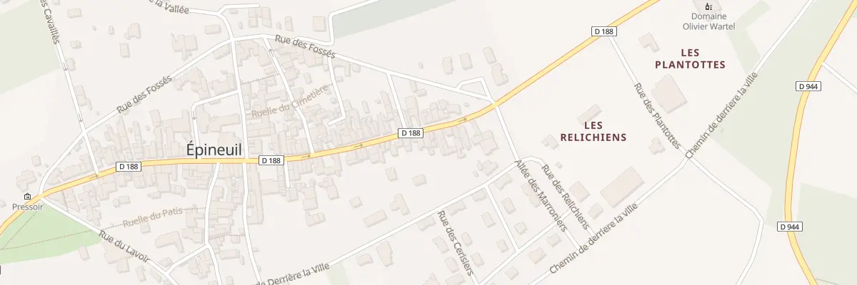 Plan du 108 Gr Gde Rue Alfred Grevin à Épineuil