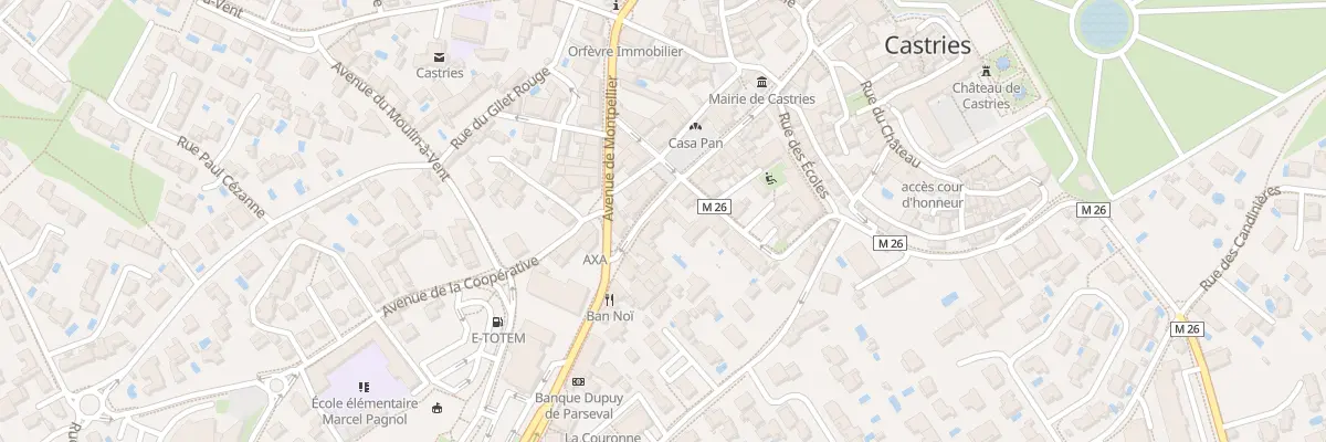 Plan du 23 Av de la Promenade à Castries