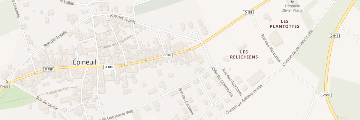 Plan du 112 Gr Gde Rue Alfred Grevin à Épineuil