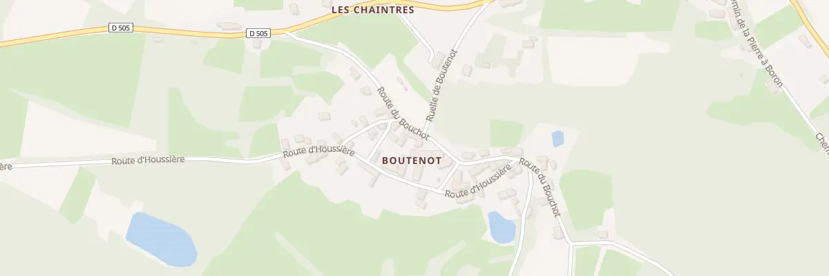 Plan du 16 Rte du Bouchot à Planchez
