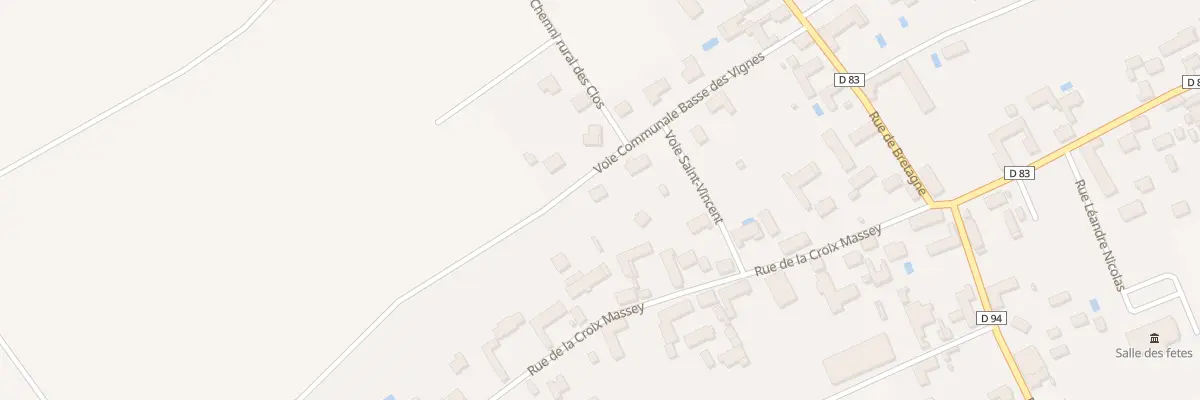 Plan du 8 Vc Basse des Vignes à Laines-aux-Bois
