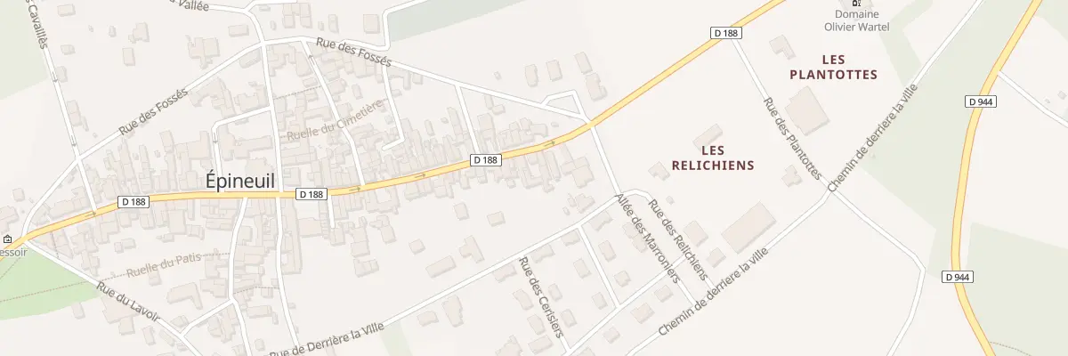 Plan du 114 Gr Gde Rue Alfred Grevin à Épineuil