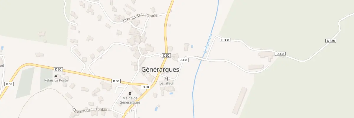 Plan du 91 Che de Blateiras à Générargues