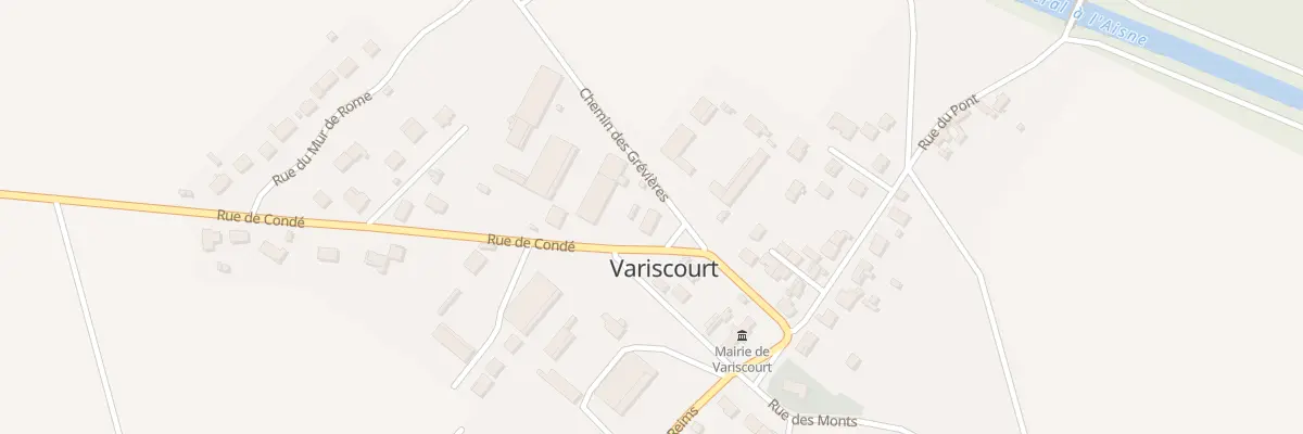 Plan du 10 Rue de Condé à Variscourt