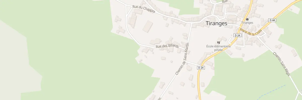 Plan du 15B Rue des Billards à Tiranges
