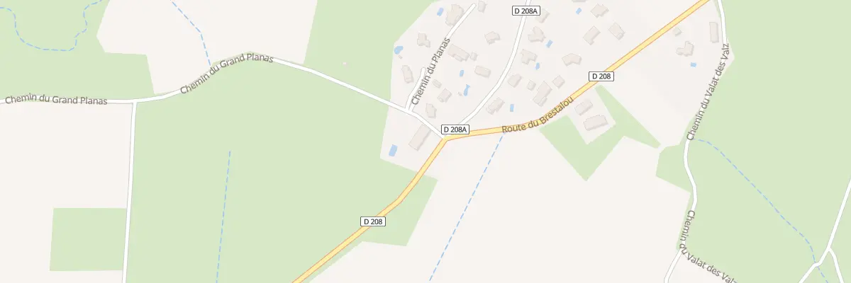 Plan du 650 Rue des Horts du Bourguet à Brouzet-lès-Quissac