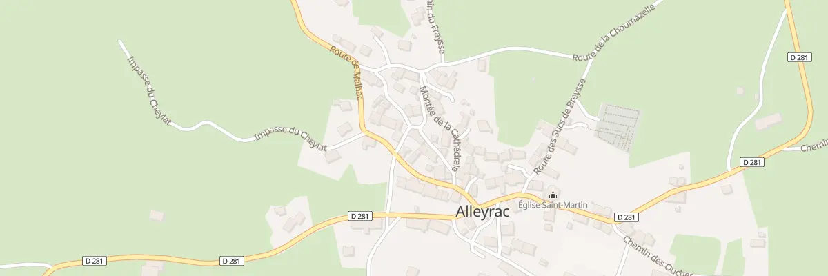 Plan du 5131 Le Bourg à Alleyrac
