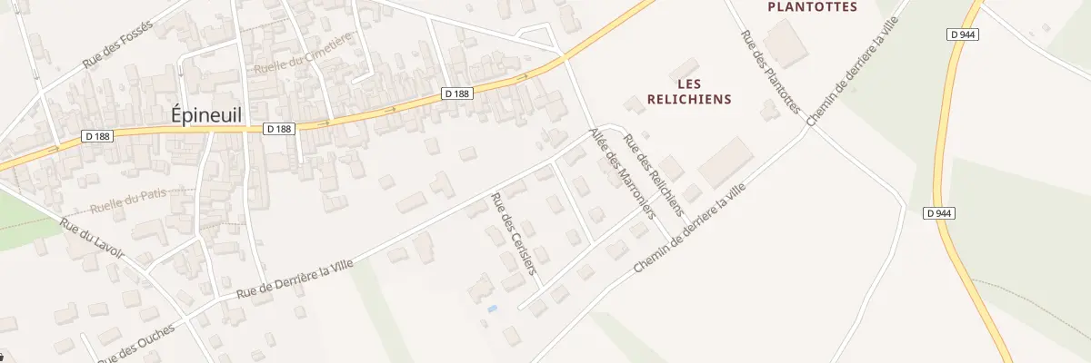 Plan du 24 Rue de Derrière la Ville à Épineuil
