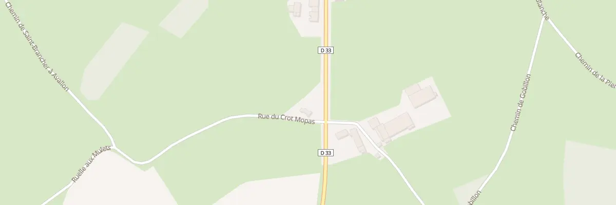 Plan du 33 Crot Mopas à Saint-Brancher