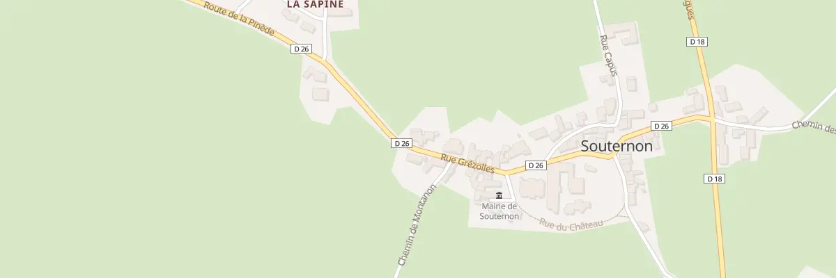 Plan du 102 Rue de Grezolles à Souternon