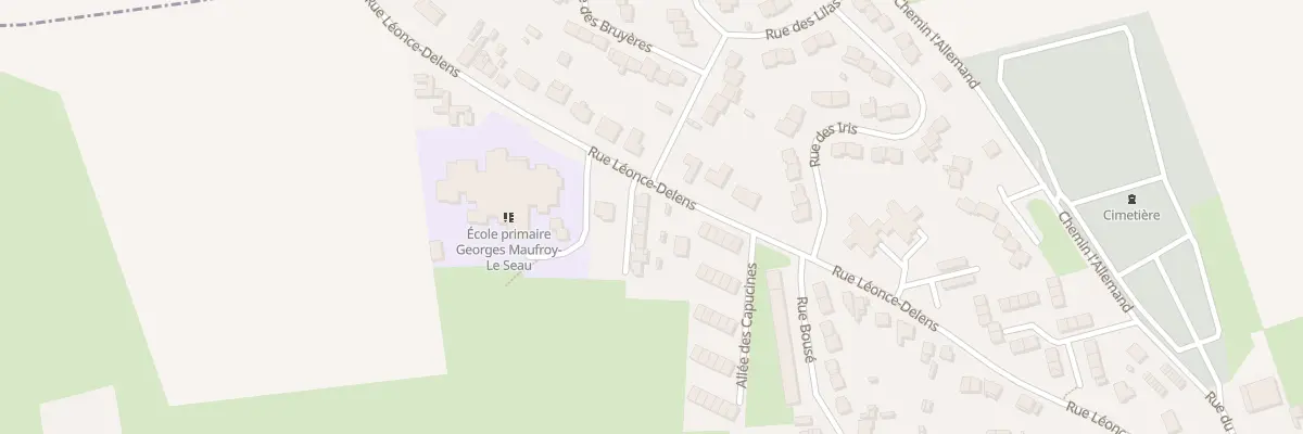 Plan du 45 Rue Léonce Delens à Ferrière-la-Grande