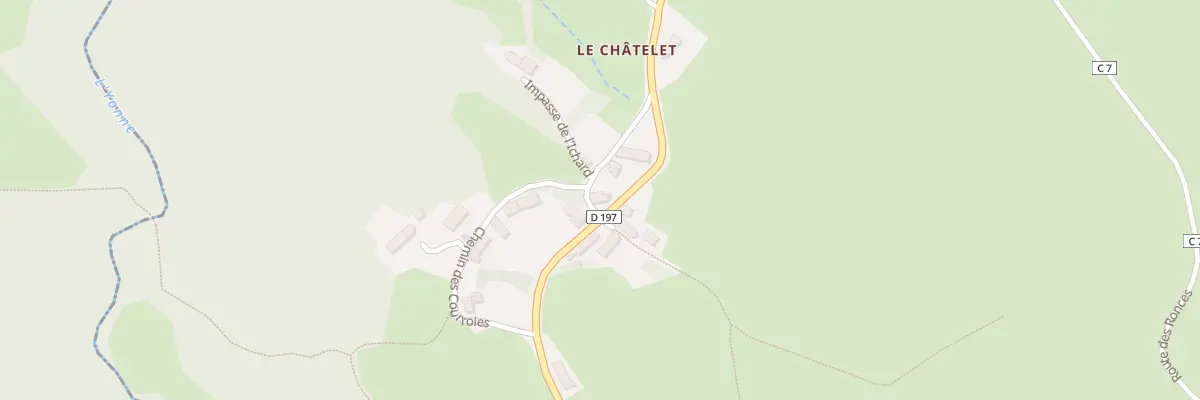 Plan du 20 Rte de Glux-en-glenne à Arleuf