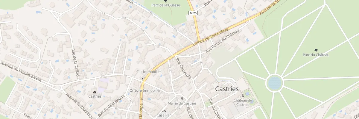 Plan du 10 Av de Sommières à Castries