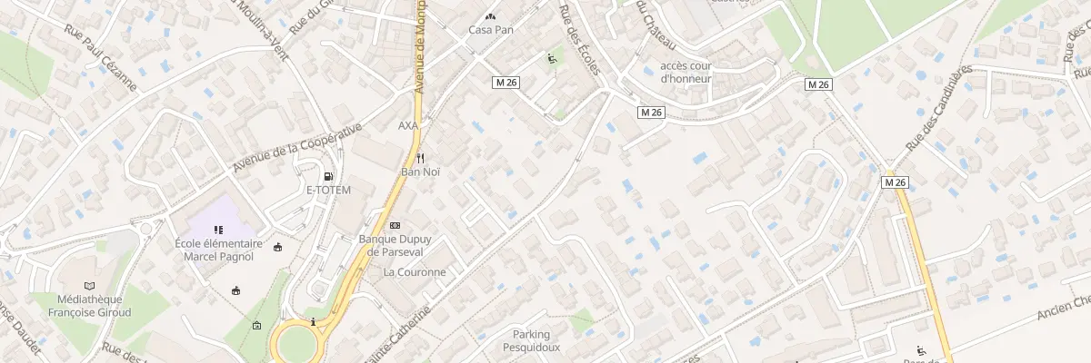 Plan du 6 Rue Sainte Catherine à Castries