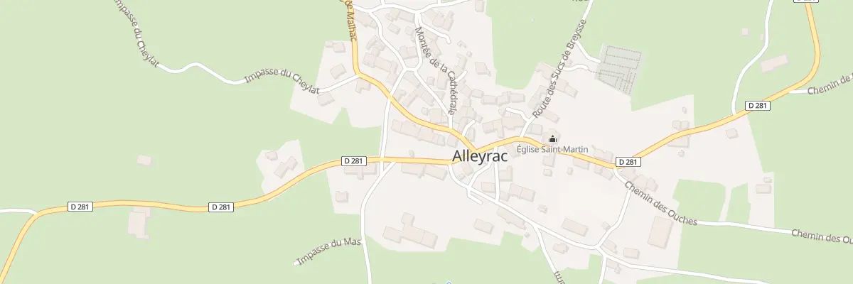 Plan du 5118 Le Bourg à Alleyrac