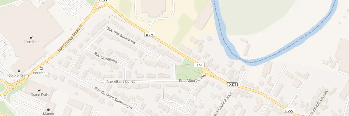 Plan du 6 Rue des Boutreaux à Tinqueux