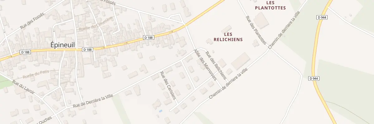 Plan du 26 Rue de Derrière la Ville à Épineuil