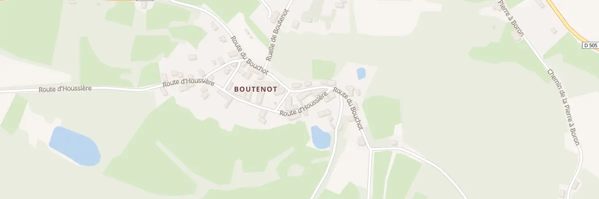 Plan du 24 Rte du Bouchot à Planchez
