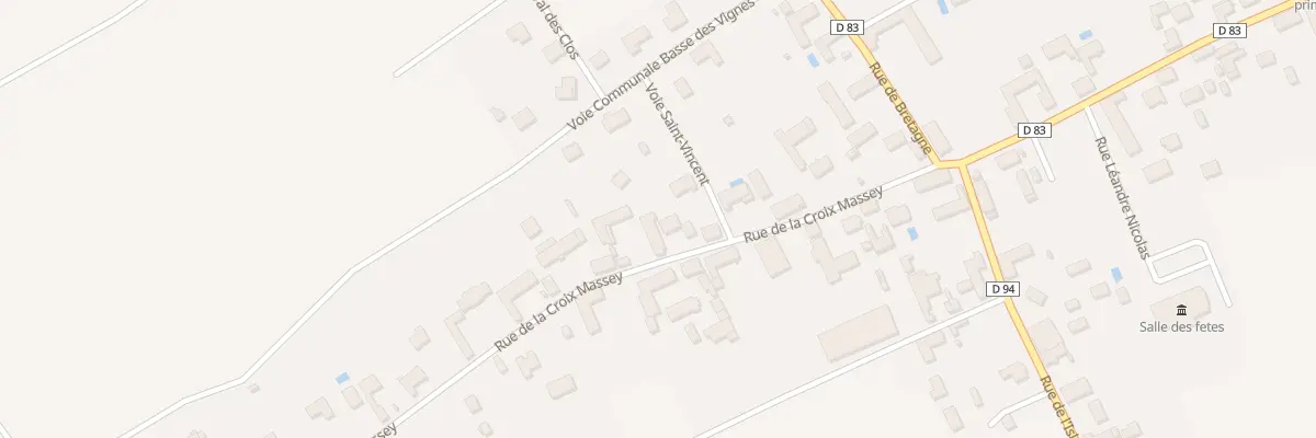 Plan du 9 Rue de la Croix Massey à Laines-aux-Bois