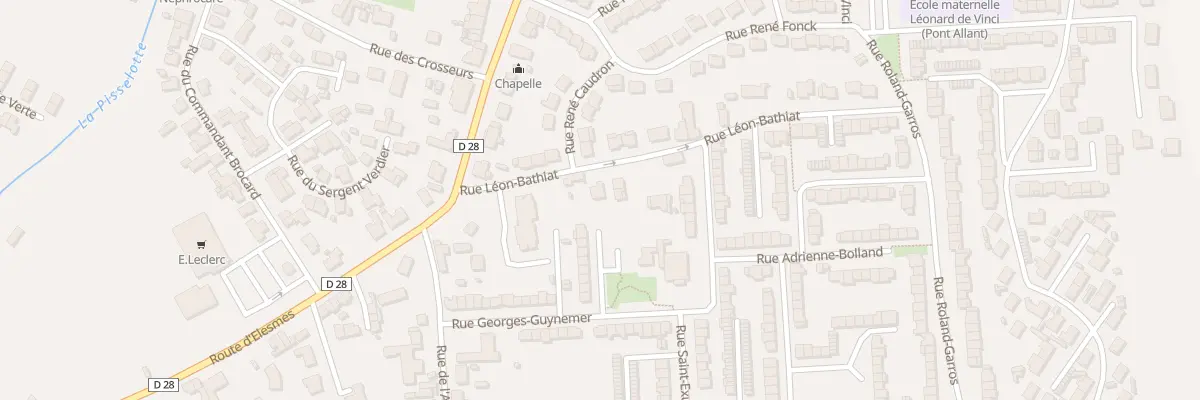 Plan du 39 Rue Léon Bathiat à Maubeuge