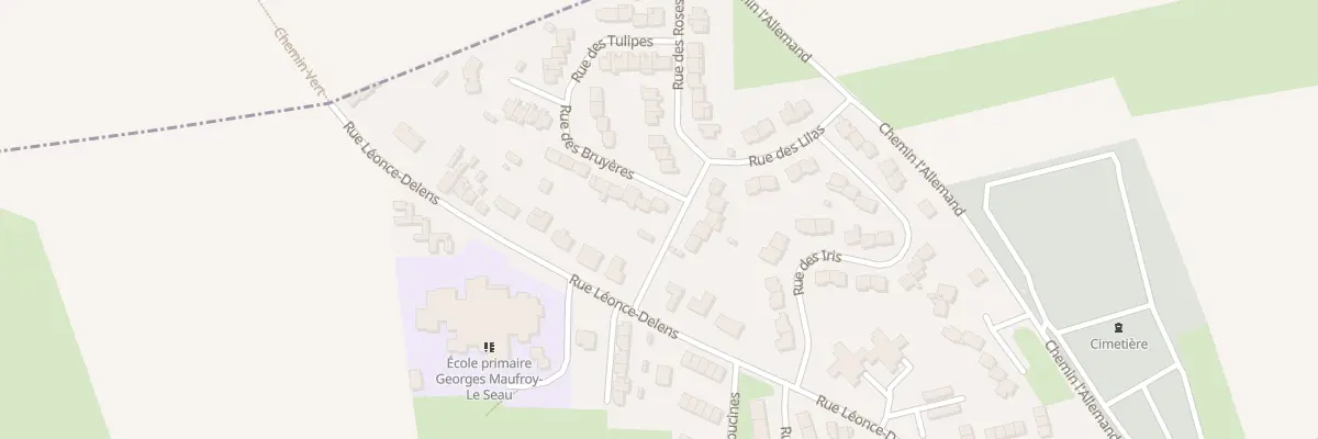 Plan du 1 Rue des Bruyères à Ferrière-la-Grande