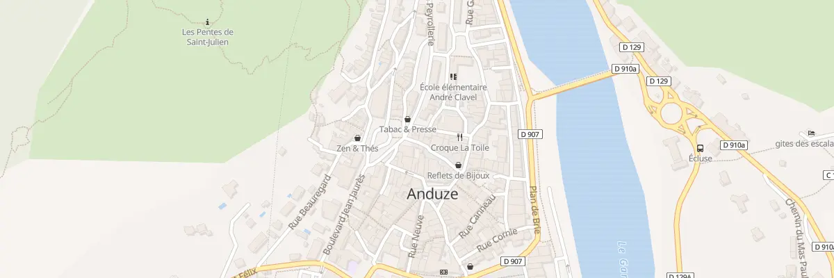 Plan du 1 Rue de la Monnaie à Anduze