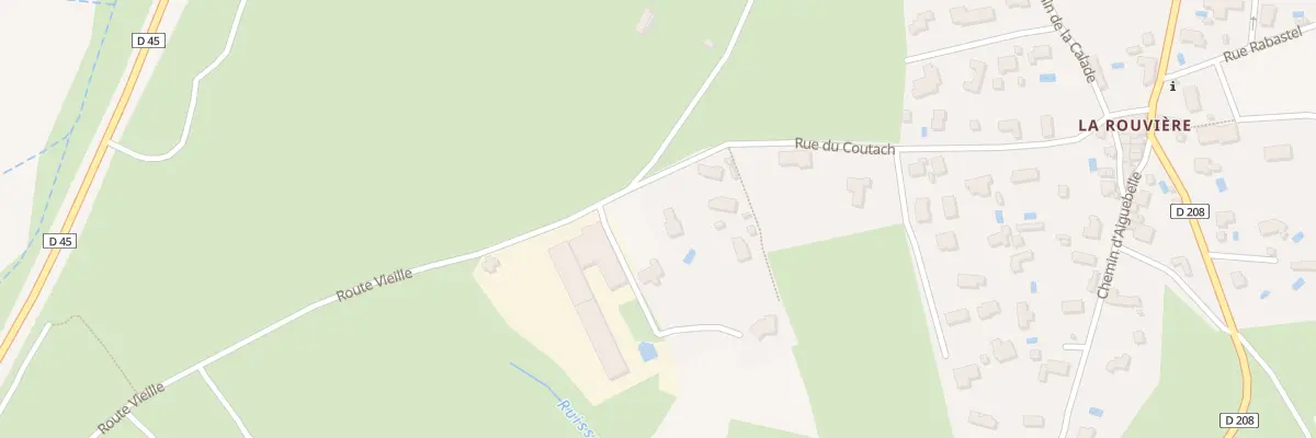 Plan du 405 Rue du Coutach à Liouc