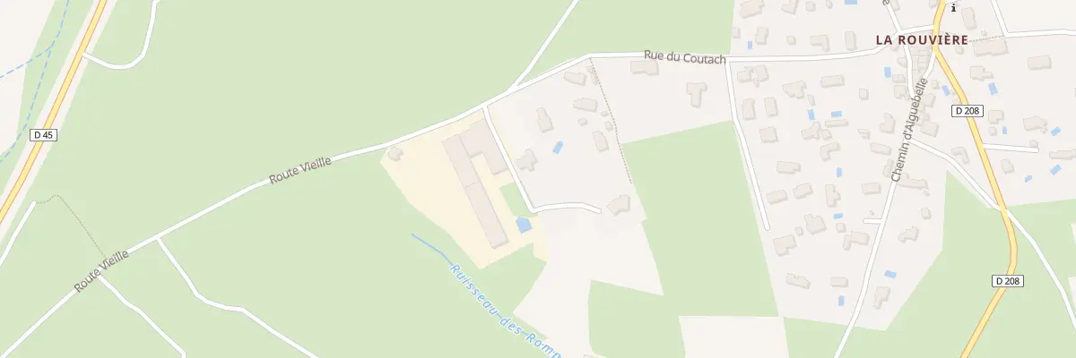 Plan du 855 Rte Vieille à Liouc