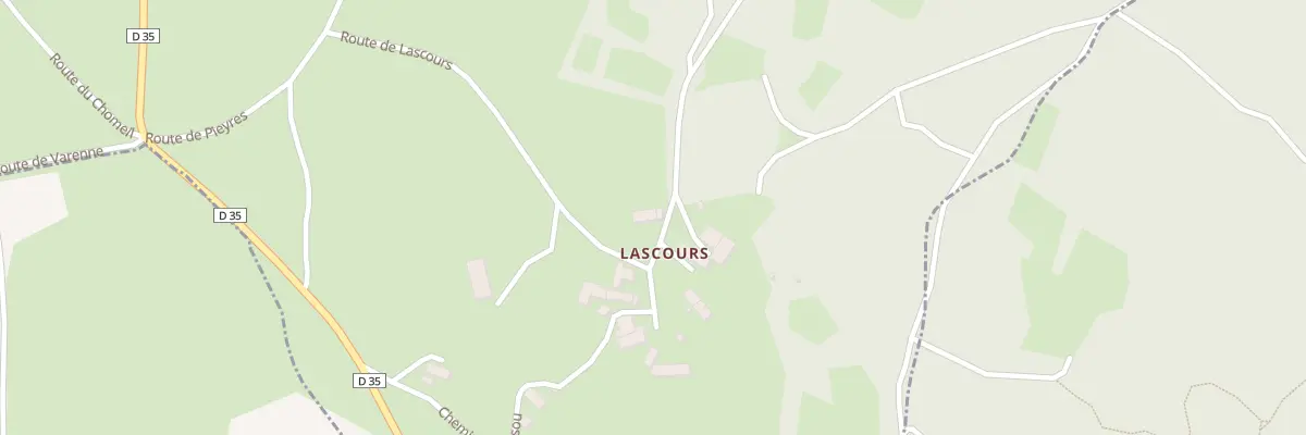 Plan du 33 Pl de Lascours à Chamalières-sur-Loire