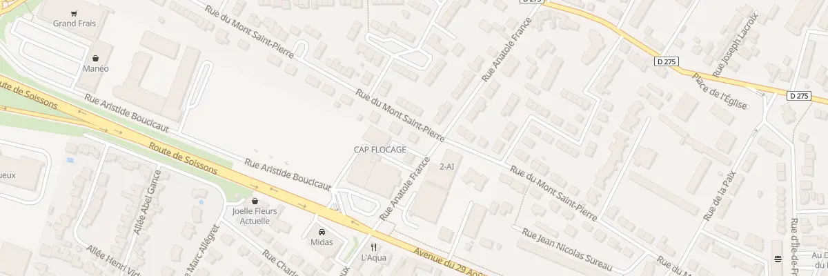 Plan du 33 Rue du Mont Saint Pierre à Tinqueux
