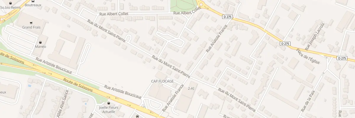 Plan du 56 Rue du Mont Saint Pierre à Tinqueux