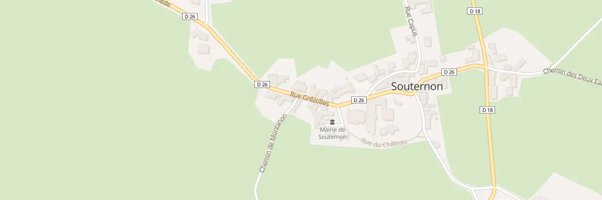 Plan du 46 Rue de Grezolles à Souternon