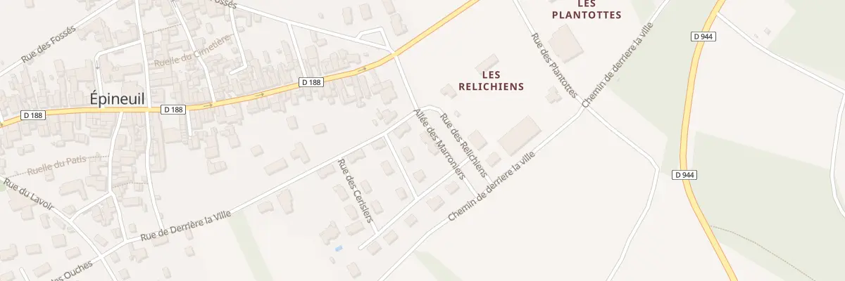 Plan du 2 All des Marronniers à Épineuil