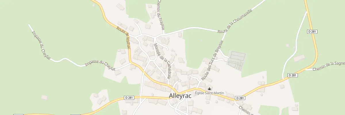 Plan du 5129 Le Bourg à Alleyrac