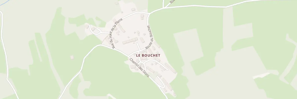 Plan du 23 Rte du Bouchet à Villapourçon