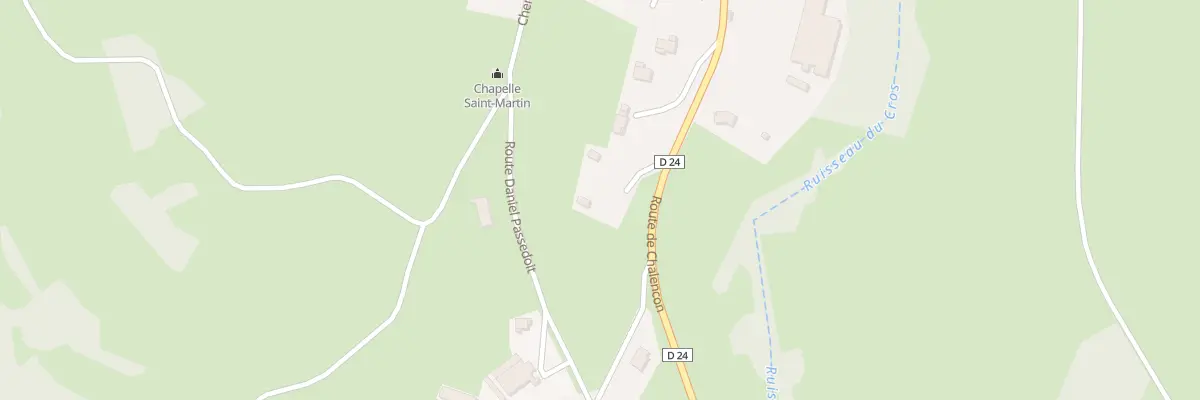 Plan du 38 Rte de Chalencon à Tiranges