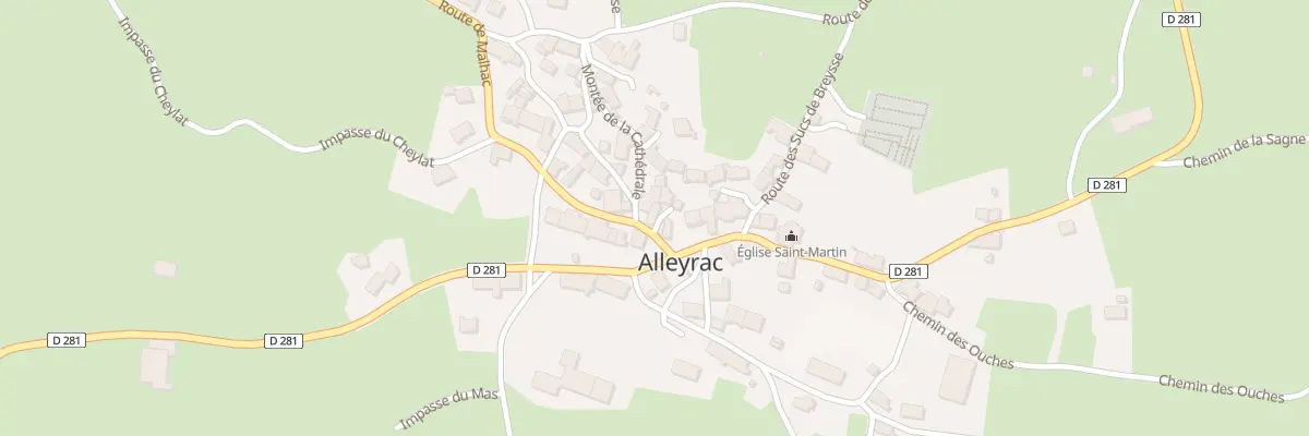 Plan du 5059 Le Bourg à Alleyrac
