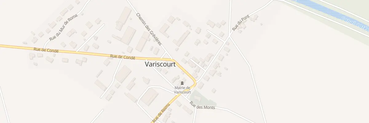 Plan du 6 Rue de Condé à Variscourt