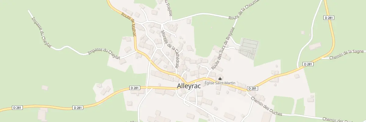 Plan du 5061 Le Bourg à Alleyrac