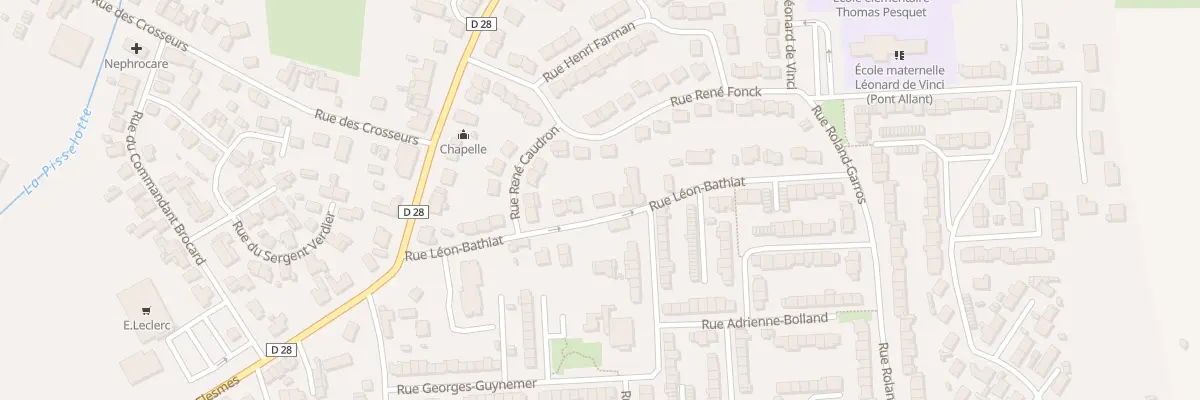 Plan du 28 Rue Léon Bathiat à Maubeuge