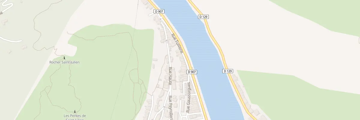 Plan du 87 Rue Fusterie à Anduze