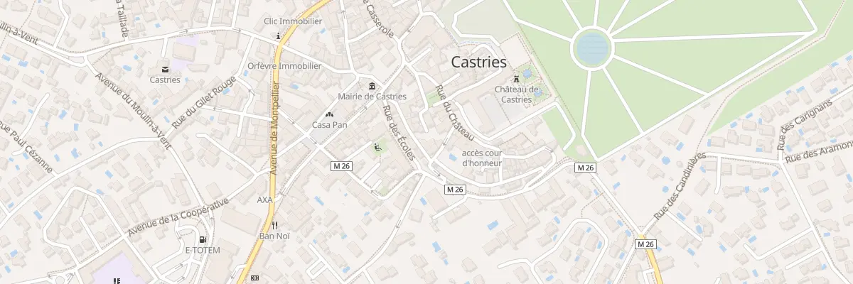 Plan du 7 Rue du Lieutenant Paul Cals à Castries