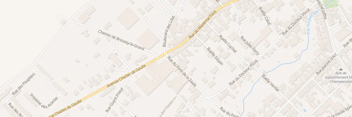 Plan du 385 Rue du Mal Foch à Fère-Champenoise