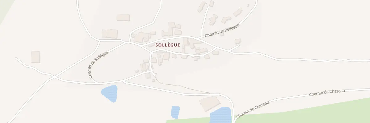 Plan du 758 Che de Sollègue à Châtelneuf