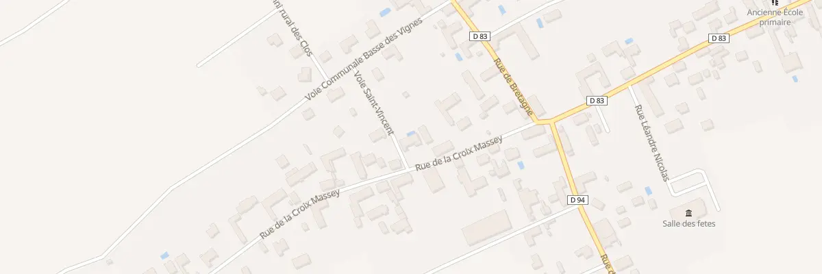 Plan du 5B Rue de la Croix Massey à Laines-aux-Bois