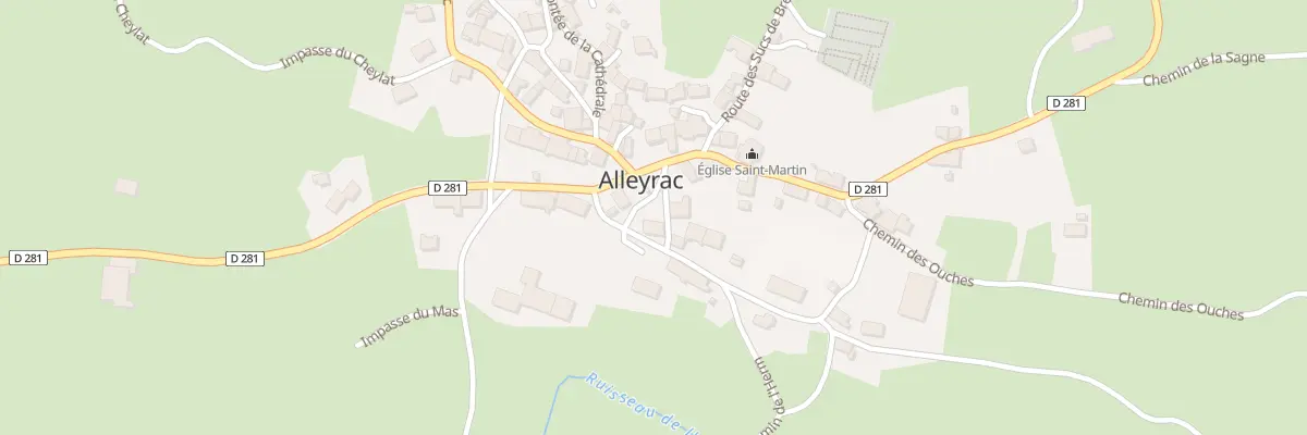 Plan du 5099 Le Bourg à Alleyrac