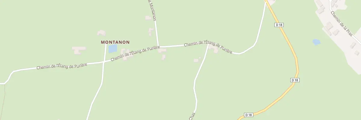 Plan du 318 Che de l’Etang de Puriere à Souternon