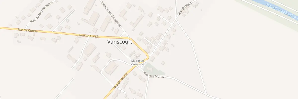 Plan du 2 Rue de Condé à Variscourt