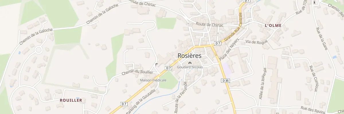 Plan du 2 Rte du Puy à Rosières